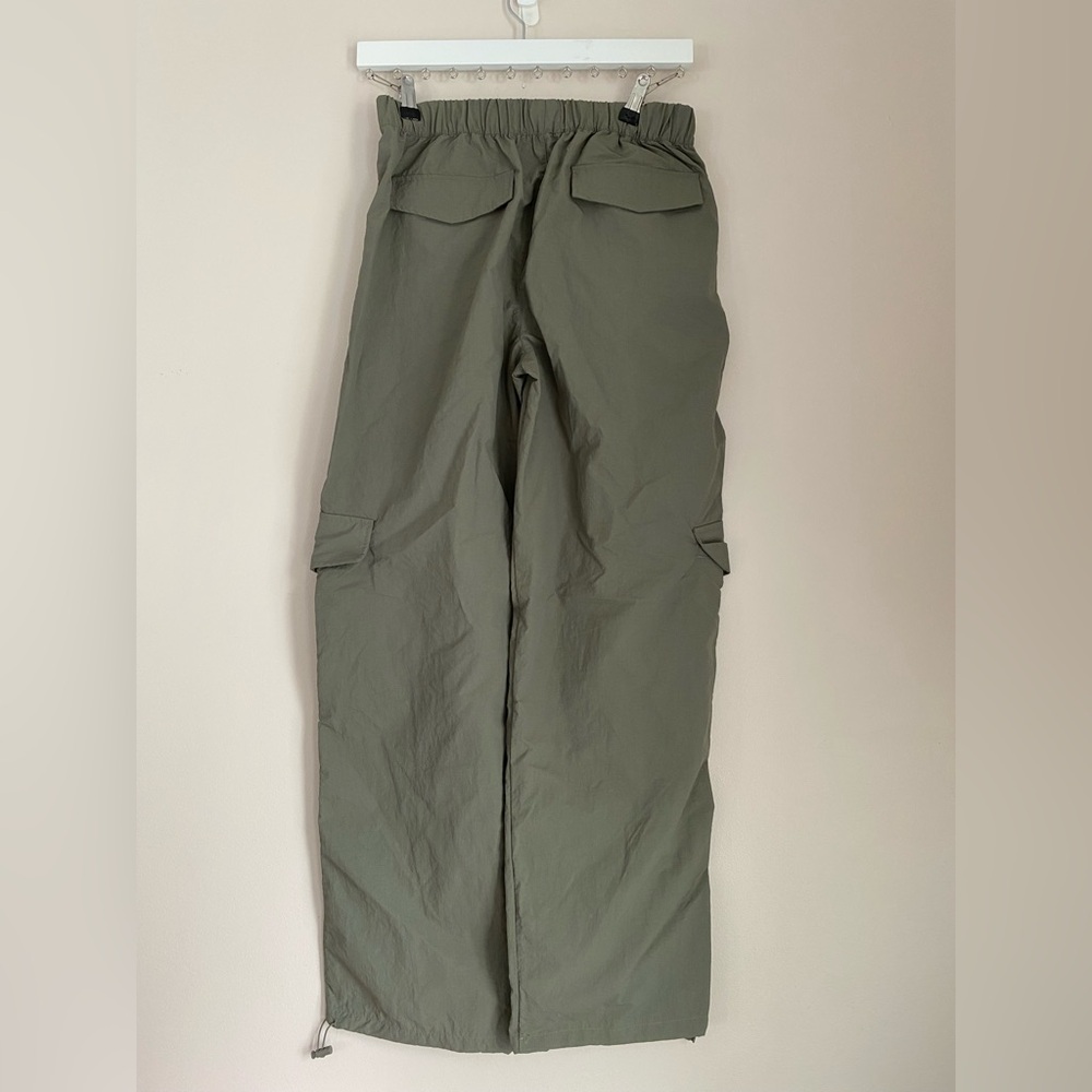 WILO the label NEW cargo parachute pants OLIVE XS - Picture 2 of 11